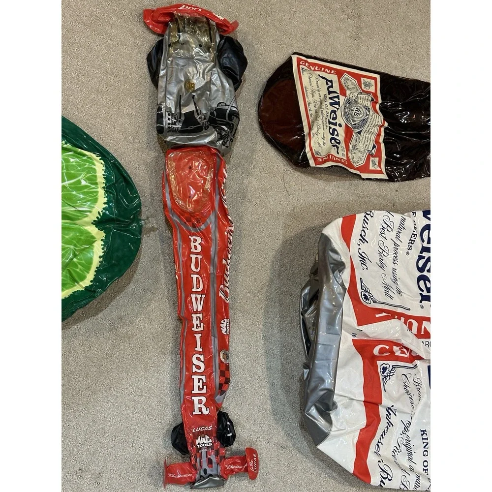Vintage‎ Budweiser Inflatable Blowup Bar Decors Lot